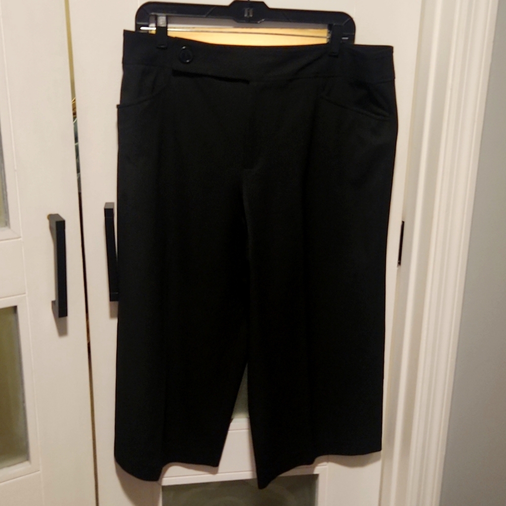Black dress culottes
